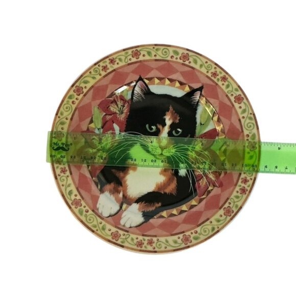 Cat's Meow Plate by SADEK Decorative Vintage Collective Made in Japan 8 1/4 in - Picture 8 of 16